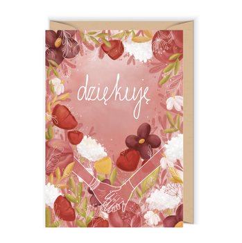 Kartka dla świadkowej Podziękowanie