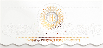 Kartka "Pamiątka Pierwszej Komunii Świętej"