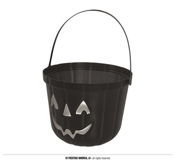 Wiaderko na cukierki na Halloween, 20 cm,