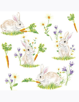 Serwetki papierowe Wielkanocne Króliczki, 33x33 cm, 20 szt