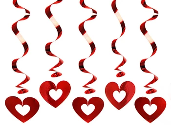 Świderki Serca, czerwony, 60cm