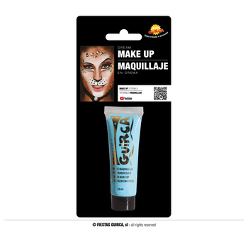 Farba krem do malowania twarzy, błękitny, 20ml