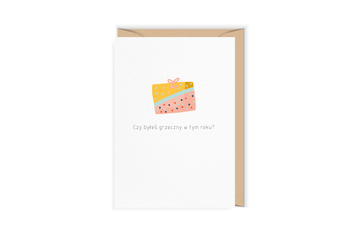 Kartka świąteczna Byłeś grzeczny?