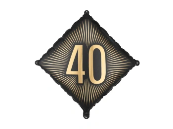 Balon foliowy ''40'', 46x46 cm, mix