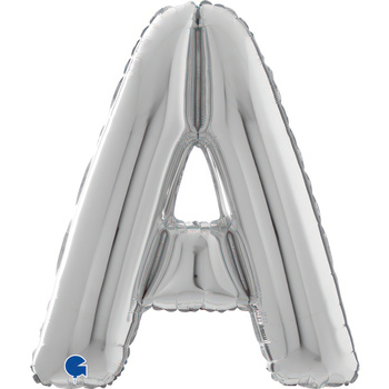Balon Grabo 26'' Litera A srebrna , 66cm 
