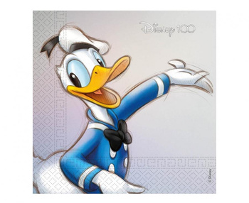 Serwetki papierowe Disney 100 - Donald, 33x33 cm, 20 szt.