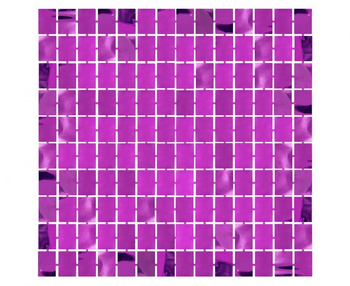 Kurtyna B&C Kwadrat, metaliczna fioletowa, 100x200 cm