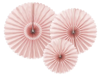 Rozety dekoracyjne, brudny róż