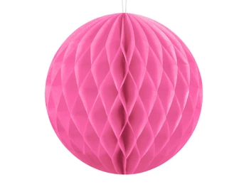 Kula bibułowa, różowy, 10cm
