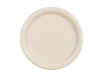 Talerzyki papierowe, beż, 23cm