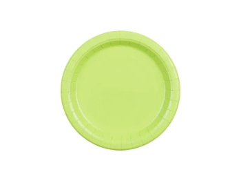 Talerzyki papierowe, jasny zielony, 18cm