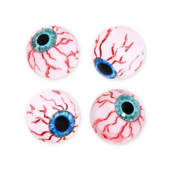 Halloween gałki oczne świecące w ciemności 4 szt.