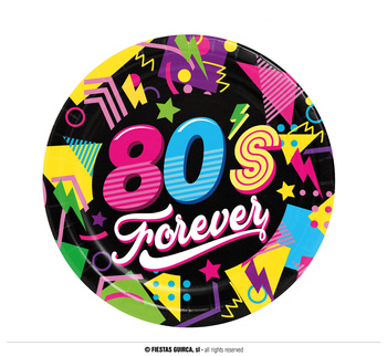 Talerzyki 80's forever, 6 szt