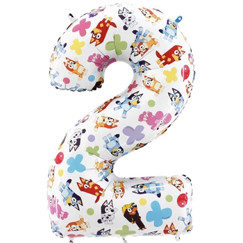 Balon cyfra Bluey 2 - 26"/66cm