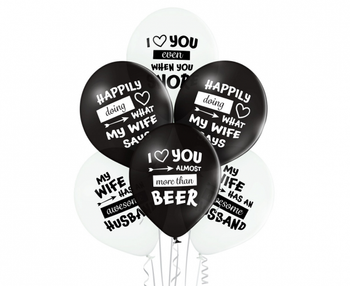 Balony Najlepsza Żona, 6 szt.