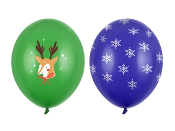 Balony 30 cm, Merry Christmas, mix