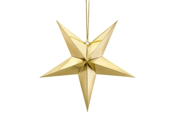 Gwiazda papierowa, 45cm, złoty