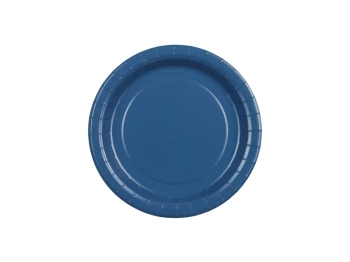 Talerzyki papierowe, granatowy, 18cm