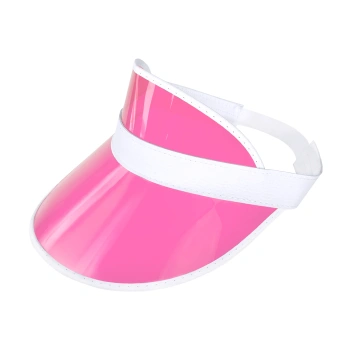 Daszek przeciwsłoneczny przezroczysty różowy