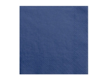 Serwetki trójwarstwowe, granat, 33x33cm