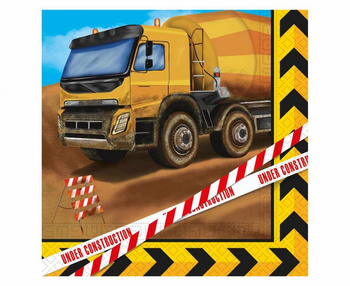 Serwetki papierowe Construction, 33x33 cm, 20 szt.