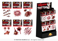 Tatuaż zmywalny "Rany", mix, 1szt