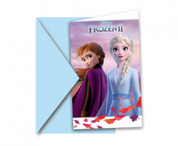 Zaproszenia z kopertami Frozen 2, 6 szt.
