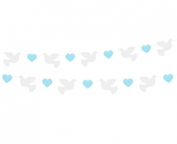 Girlanda papierowa Gołąbki 