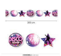 Girlanda papierowa Disco fever, 3m