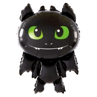 Balon foliowy Smok Halloween czarny 86x56cm