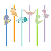 Słomki Dinozaury 6szt.