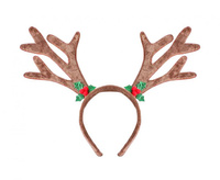 Opaska "Rogi renifera", brązowa