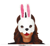 Maska pluszowa Królik, dla dorosłych