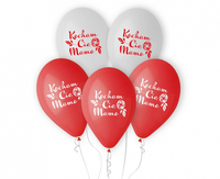 Balony Kocham Cię Mamo, 12"/ 5 szt.