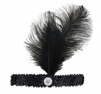 Opaska Retro - Kabaret, czarna