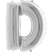 Balon Grabo Litera 40" D srebrna