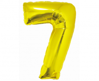 Balon foliowy Smart, Cyfra 7, złota, 76 cm