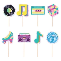 Toppery Retro Disco 8szt. zestaw