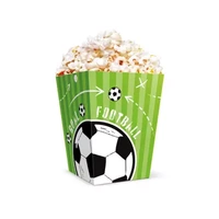 Pudełko na popcorn Football 12,5x8,5cm 6szt.