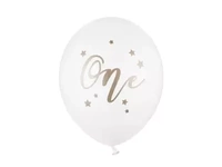 Balony 30 cm, One, Pastel Pure White