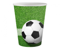 Kubeczki papierowe Piłka nożna, 6 szt.