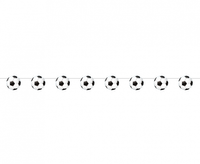 Girlanda papierowa Piłka Nożna, 200 cm