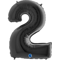 Balon foliowy Black 2 - 26"/66cm
