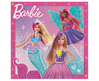 Serwetki papierowe Barbie Fantasy Mattel, 33x33 cm, 20 szt. 
