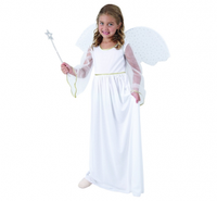 Strój dla dzieci Aniołek, (sukienka długa, skrzydła), rozm. 120/130 cm