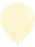 Balony Pastel Matte Yellow 18", 25 szt