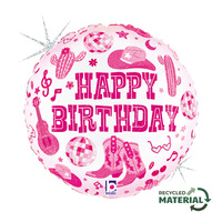 1Balon foliowy Grabo 18'', Disco Cowgirl Birthday,