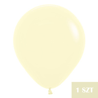 Balony Pastel Matte Yellow 18", 1 szt