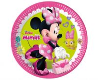 Talerzyki pap. Minnie Happy Helpers, 23 cm, 8 szt. (plastic-free)