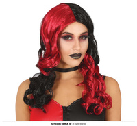 Peruka Czerwono-czarna, damska
